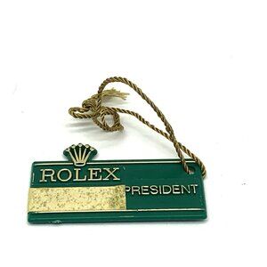 Rolex President Day Date Watch Green Hang Tag Vintage Year 1981